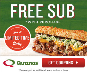 FREE Quiznos Sub Coupon